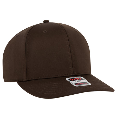 OTTO CAP 6 Panel Pro Style Snapback Hat OTTO 930-1 Otto Cap 039 - Dk. Brown OSFM - Adult