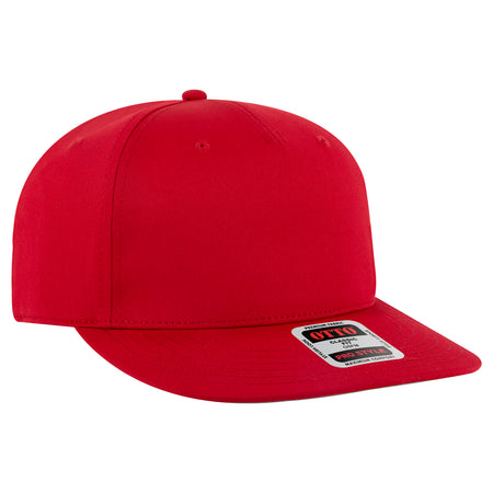 OTTO CAP 5 Panel Pro Style Snapback Hat OTTO 9305-1 Otto Cap 002 - Red OSFM - Adult