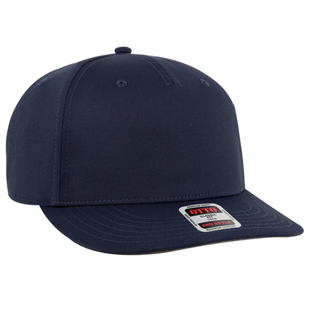 OTTO CAP 5 Panel Pro Style Snapback Hat OTTO 9305-1 Otto Cap 004 - Navy OSFM - Adult