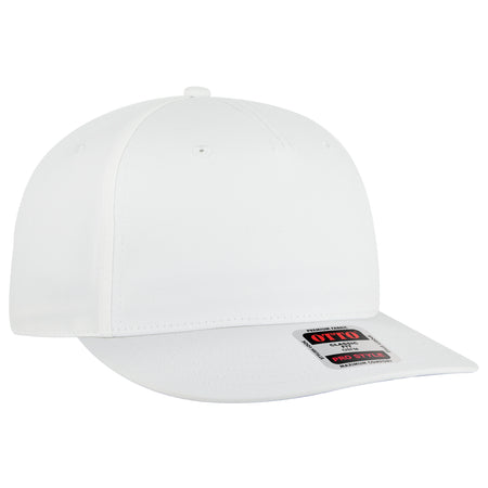 OTTO CAP 5 Panel Pro Style Snapback Hat OTTO 9305-1 Otto Cap 016 - White OSFM - Adult