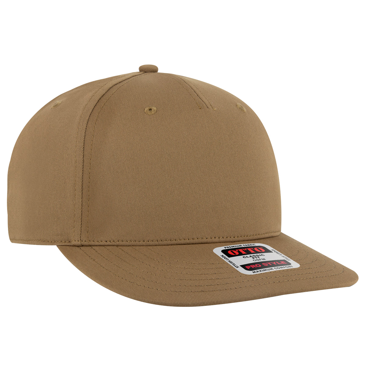 OTTO CAP 5 Panel Pro Style Snapback Hat OTTO 9305-1 Otto Cap 084 - Coyote Brown OSFM - Adult