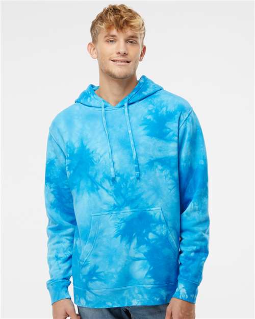 Independent Trading Co. Unisex Midweight Tie-Dyed Hooded Sweatshirt - Independent Trading Co. PRM4500TD