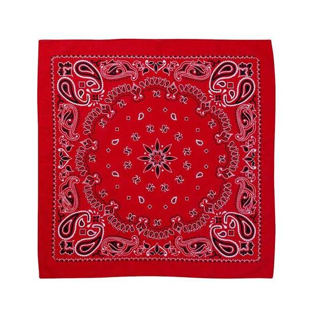 Valucap ValuMask Bandana - Valucap VC21 Valucap Red Paisley One Size