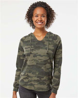 Independent Trading Co. Women’s Lightweight California Wave Wash Hooded Sweatshirt - Independent Trading Co. PRM2500