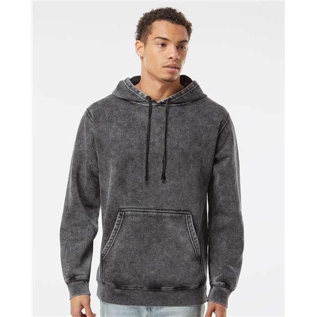 Independent Trading Co. Midweight Mineral Wash Hooded Sweatshirt - Independent Trading Co. PRM4500MW Independent Trading Co. Black XS