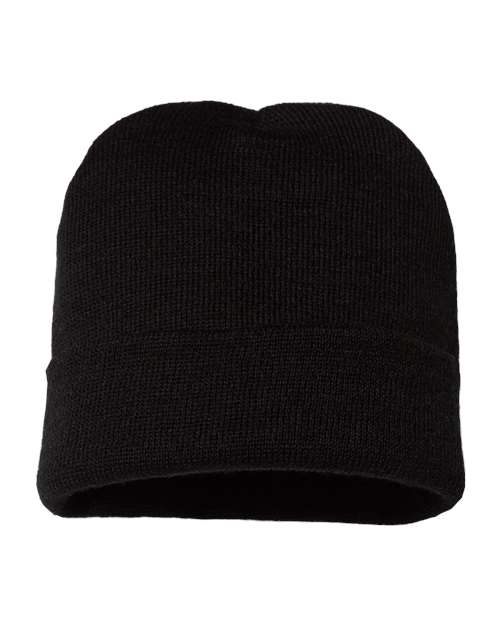 CAP AMERICA USA-Made 12" Cuffed Beanie - CAP AMERICA TKN24 CAP AMERICA Black One Size