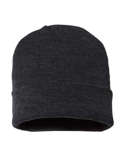 CAP AMERICA USA-Made 12" Cuffed Beanie - CAP AMERICA TKN24 CAP AMERICA Dark Heather Grey One Size