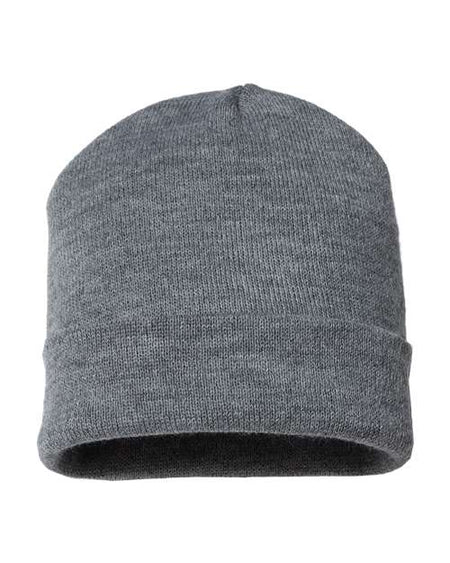 CAP AMERICA USA-Made 12" Cuffed Beanie - CAP AMERICA TKN24 CAP AMERICA Heather Grey One Size