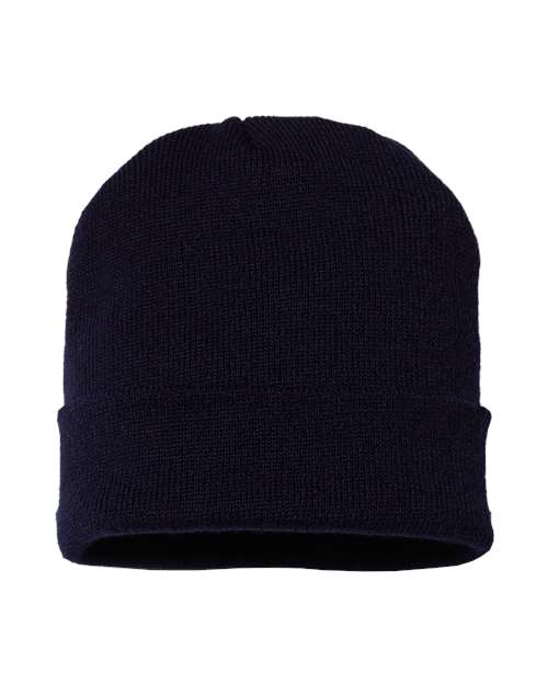 CAP AMERICA USA-Made 12" Cuffed Beanie - CAP AMERICA TKN24 CAP AMERICA True Navy One Size