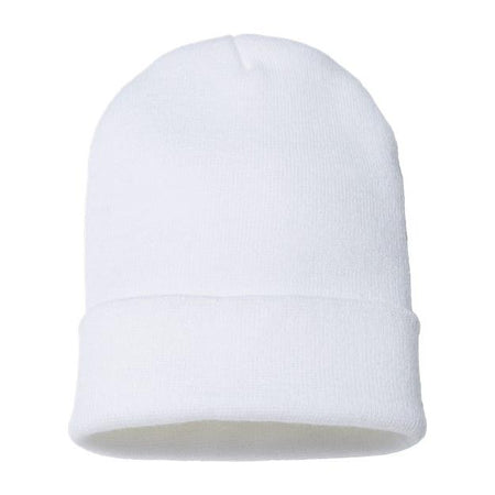 CAP AMERICA USA-Made 12" Cuffed Beanie - CAP AMERICA TKN24 CAP AMERICA White One Size