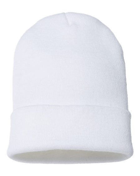 CAP AMERICA USA-Made 12" Cuffed Beanie - CAP AMERICA TKN24 CAP AMERICA White One Size