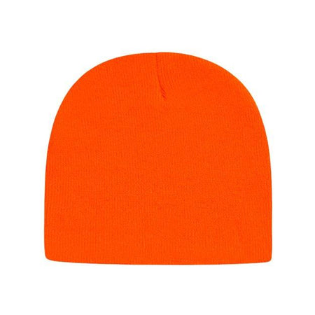 CAP AMERICA USA-Made 8 1/2" Beanie - CAP AMERICA TKN28 CAP AMERICA Neon Blaze Orange One Size