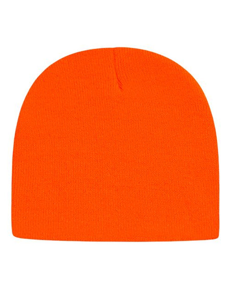 CAP AMERICA USA-Made 8 1/2" Beanie - CAP AMERICA TKN28 CAP AMERICA Neon Blaze Orange One Size