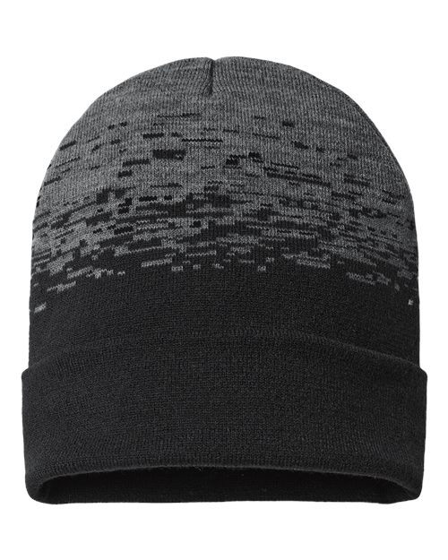 CAP AMERICA USA-Made Static Cuffed Beanie - CAP AMERICA RKS12 CAP AMERICA Black/ Dark Heather Grey One Size