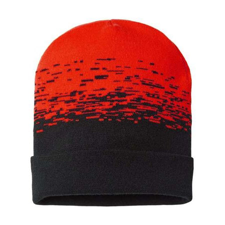 CAP AMERICA USA-Made Static Cuffed Beanie - CAP AMERICA RKS12 CAP AMERICA Black/ True Red One Size