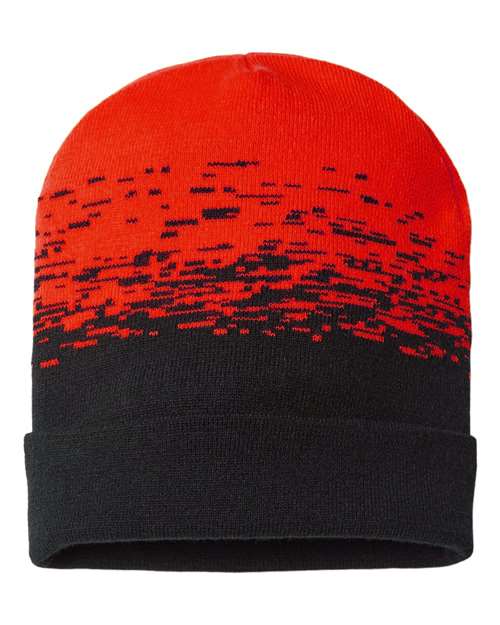 CAP AMERICA USA-Made Static Cuffed Beanie - CAP AMERICA RKS12 CAP AMERICA Black/ True Red One Size