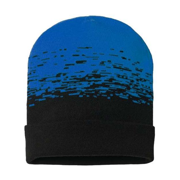 CAP AMERICA USA-Made Static Cuffed Beanie - CAP AMERICA RKS12 CAP AMERICA Black/ True Royal One Size