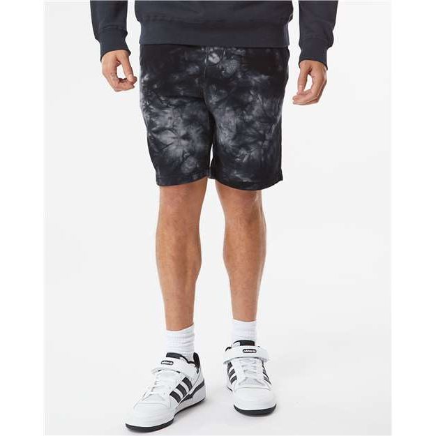 Independent Trading Co. Tie-Dyed Fleece Shorts - Independent Trading Co. PRM50STTD Independent Trading Co. Tie Dye Black XS