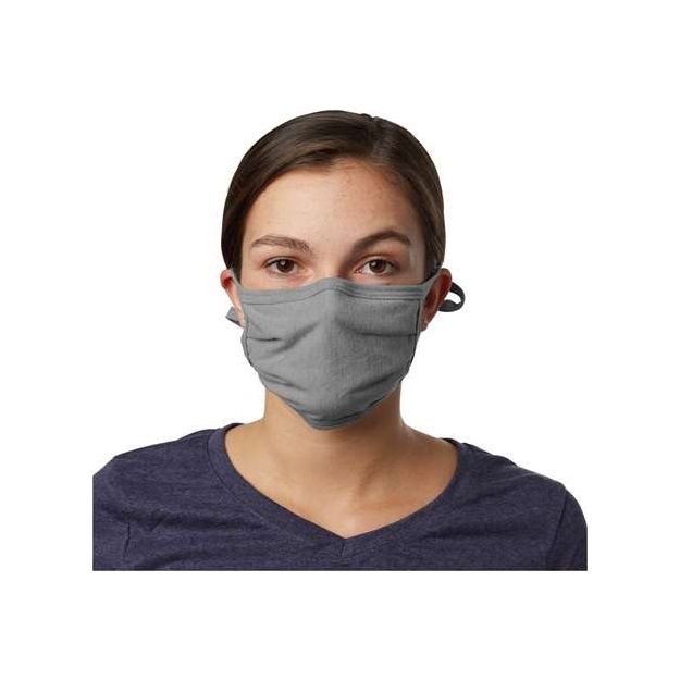 Hanes X-Temp™ 2-Ply Adjustable Face Mask - Hanes BMSKAR Hanes Concrete Grey OS PK 5