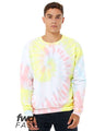 BELLA + CANVAS Unisex FWD Fashion Tie-Dyed Crewneck Sweatshirt - BELLA + CANVAS 3945RD