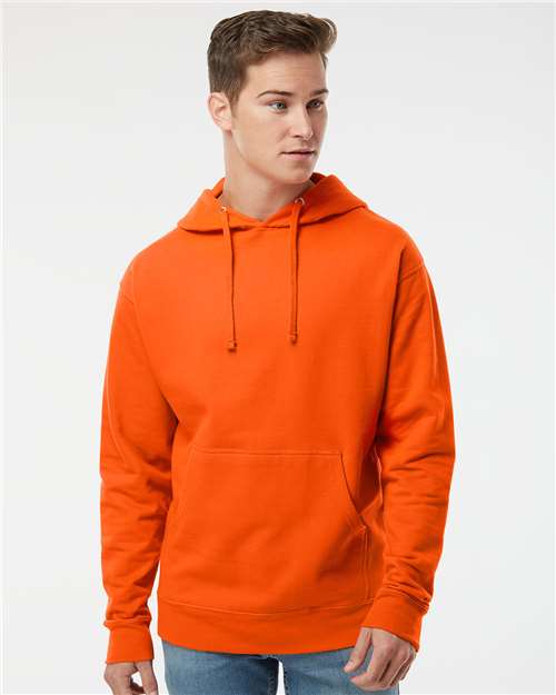 Independent Trading Co. Midweight Hooded Sweatshirt - Orange - Independent Trading Co. SS4500 Independent Trading Co.