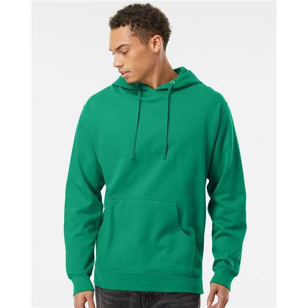 Independent Trading Co. Midweight Hooded Sweatshirt - Kelly Green - Independent Trading Co. SS4500 Independent Trading Co. Kelly Green XS