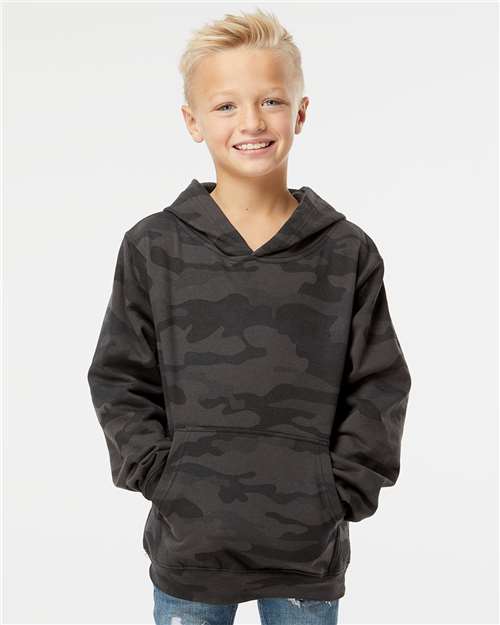 Independent Trading Co. SS4001Y Youth Midweight Hooded Sweatshirt | Wholesale Youth Hoodie