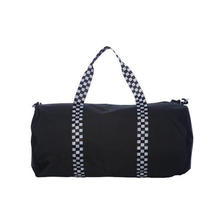 Independent Trading Co. 29L Day Tripper Duffel Bag - Independent Trading Co. INDDUFBAG Independent Trading Co. Black/ Checker Strap One Size