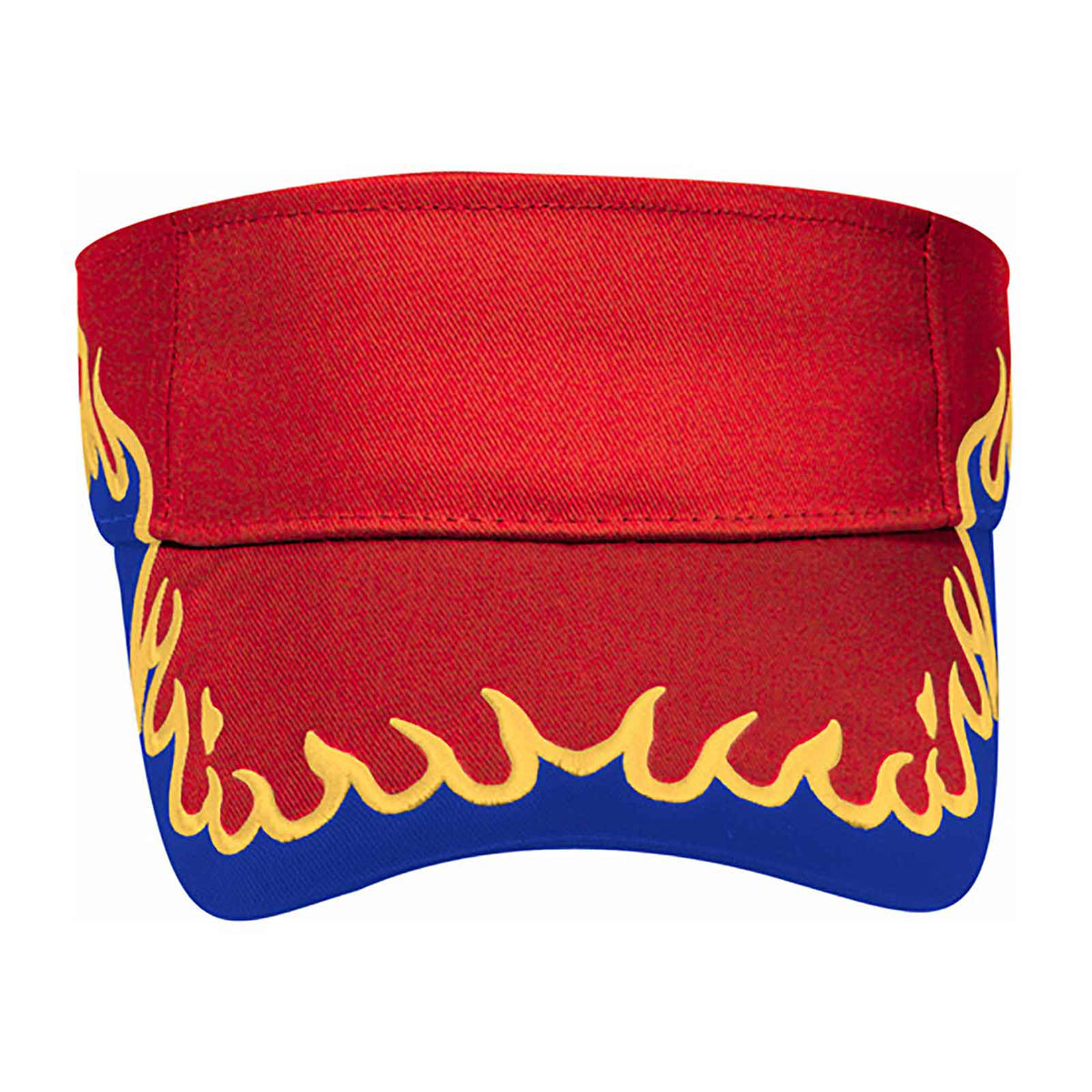 OTTO CAP Sun Visor OTTO 95-543 Otto Cap 020106 - Red/Ryl/Gld OSFM - Adult