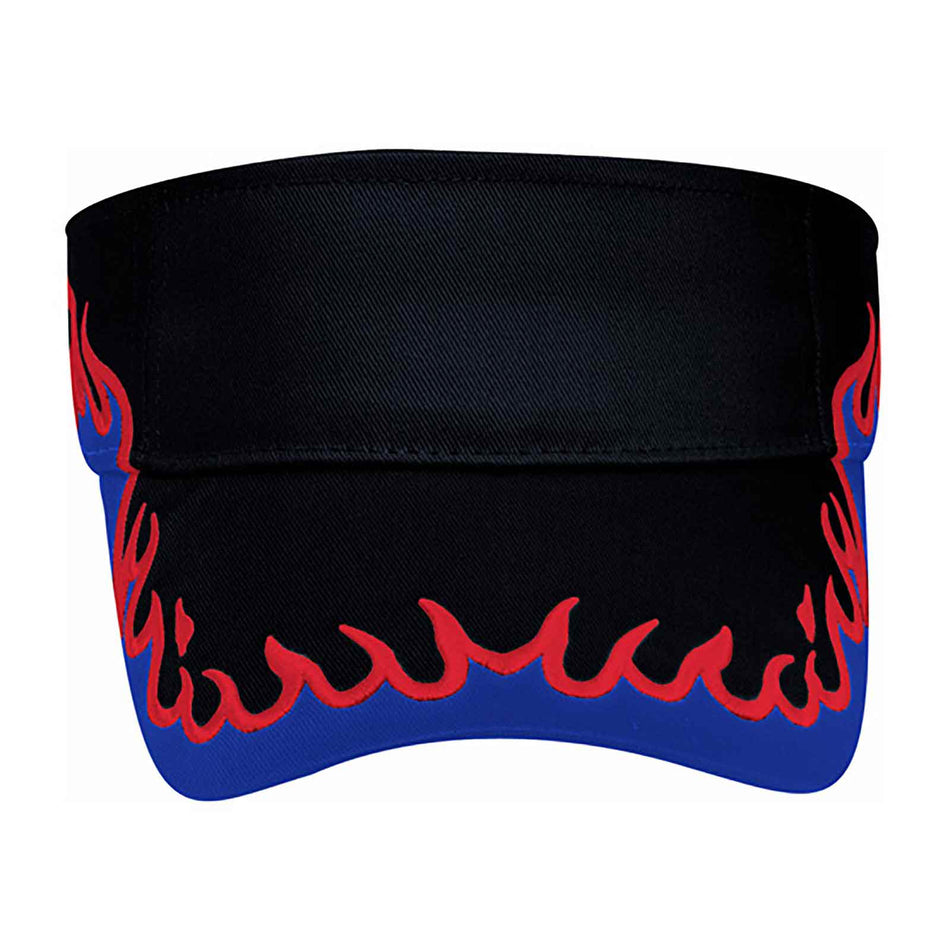 OTTO CAP Sun Visor OTTO 95-543 Otto Cap 030102 - Blk/Ryl/Red OSFM - Adult