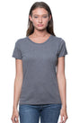 Royal Apparel 95001W Women's Organic RPET Short Sleeve Tee - Heather Ash