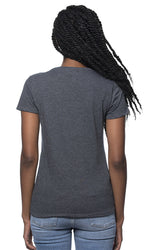 Royal Apparel 95001W Women's Organic RPET Short Sleeve Tee - Heather Coal