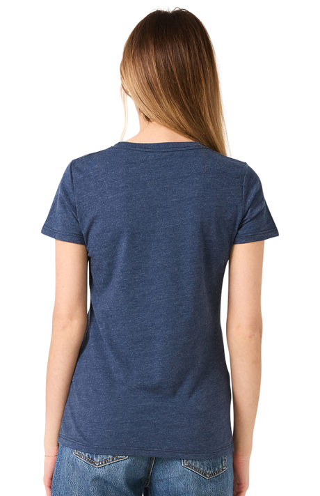 Royal Apparel 95001W Women's Organic RPET Short Sleeve Tee - Heather Dusk