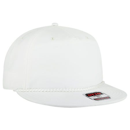 OTTO CAP 5 Panel Pro Style Snapback Hat OTTO 9505-3 Otto Cap 016 - White OSFM - Adult