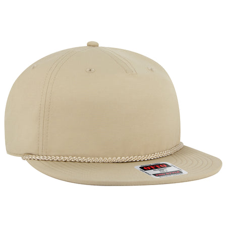 OTTO CAP 5 Panel Pro Style Snapback Hat OTTO 9505-3 Otto Cap 032 - Khaki OSFM - Adult