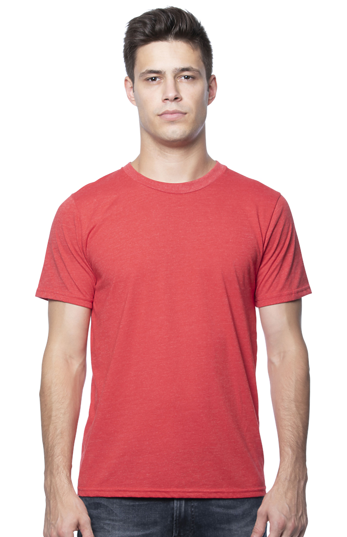 Royal Apparel 95051 Unisex Organic RPET Tee - Heather Tomato