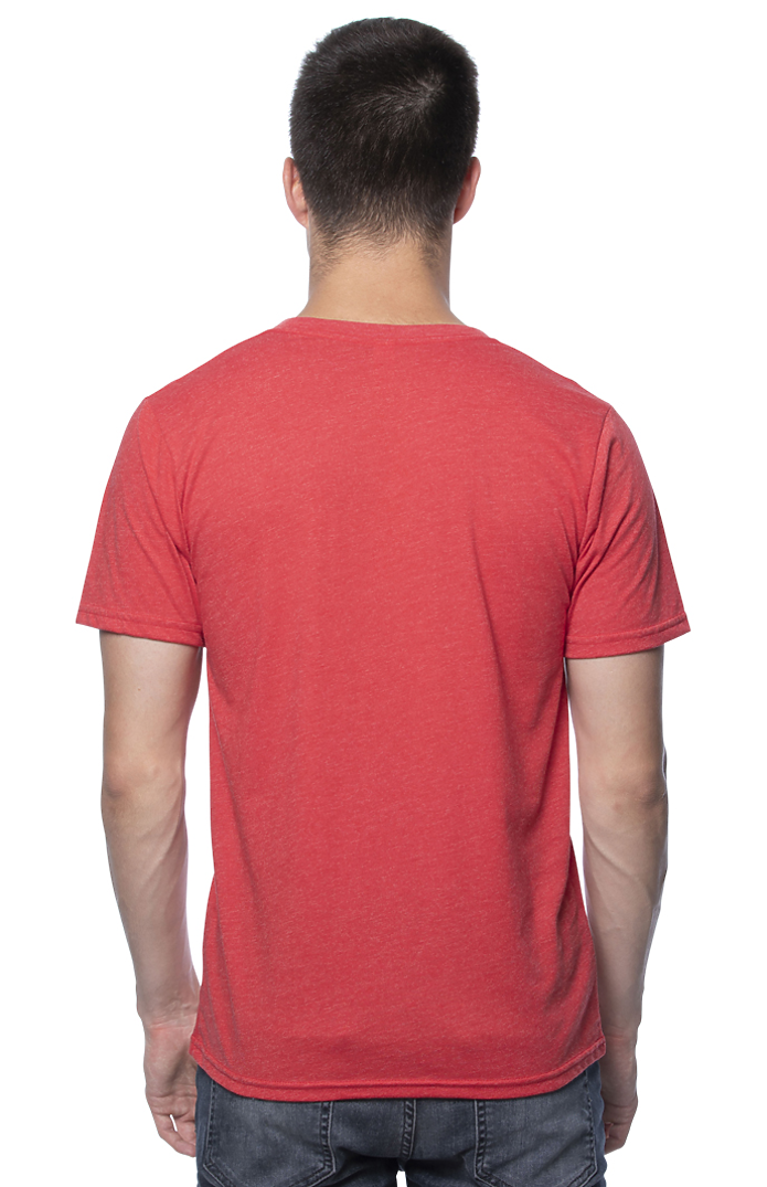 Royal Apparel 95051 Unisex Organic RPET Tee - Heather Tomato