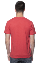 Royal Apparel 95051 Unisex Organic RPET Tee - Heather Tomato