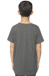Royal Apparel 95121 Youth Organic RPET Short Sleeve Tee - Heather Coal