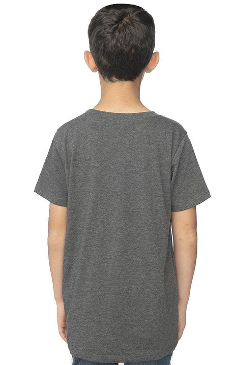Royal Apparel 95121 Youth Organic RPET Short Sleeve Tee - Heather Coal