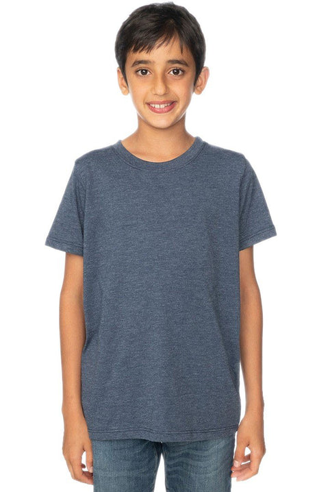 Royal Apparel 95121 Youth Organic RPET Short Sleeve Tee - Heather Dusk