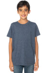Royal Apparel 95121 Youth Organic RPET Short Sleeve Tee - Heather Dusk