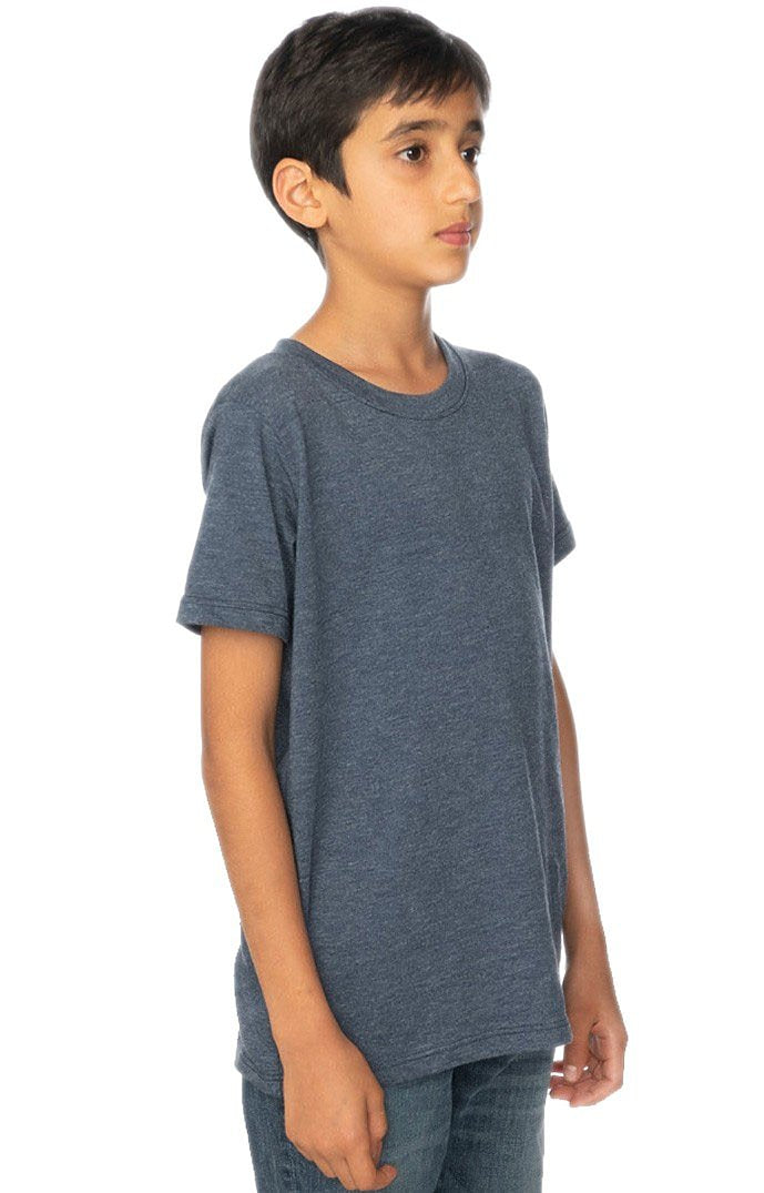 Royal Apparel 95121 Youth Organic RPET Short Sleeve Tee - Heather Dusk