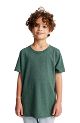 Royal Apparel 95121 Youth Organic RPET Short Sleeve Tee - Heather Pine