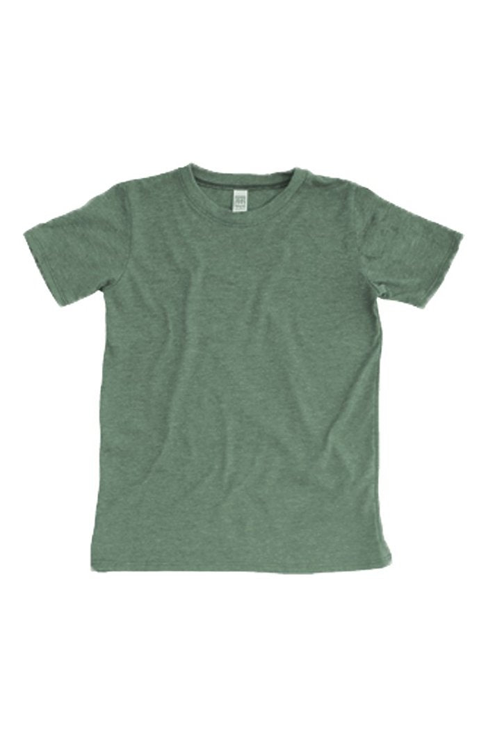 Royal Apparel 95121 Youth Organic RPET Short Sleeve Tee - Heather Pine