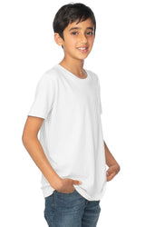 Royal Apparel 95121 Youth Organic RPET Short Sleeve Tee - Heather Snow