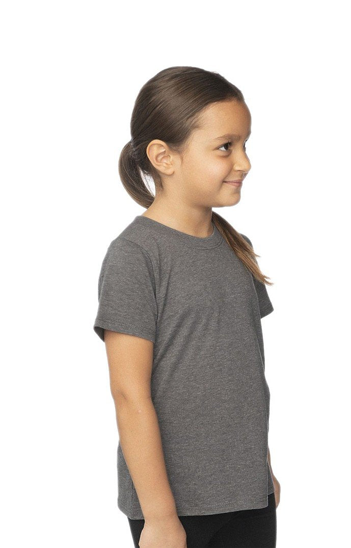 Royal Apparel 95161 Toddler Organic RPET Short Sleeve Tee - Heather Ash