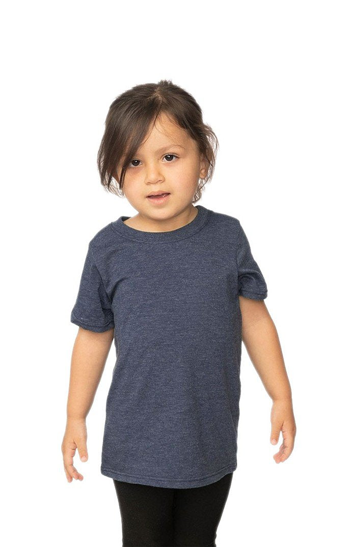 Royal Apparel 95161 Toddler Organic RPET Short Sleeve Tee - Heather Dusk
