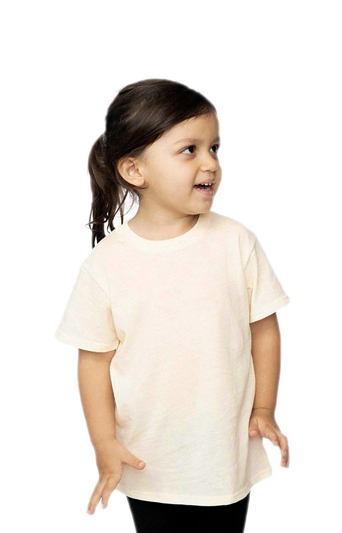 Royal Apparel 95161 Toddler Organic RPET Short Sleeve Tee - Heather Eggshell