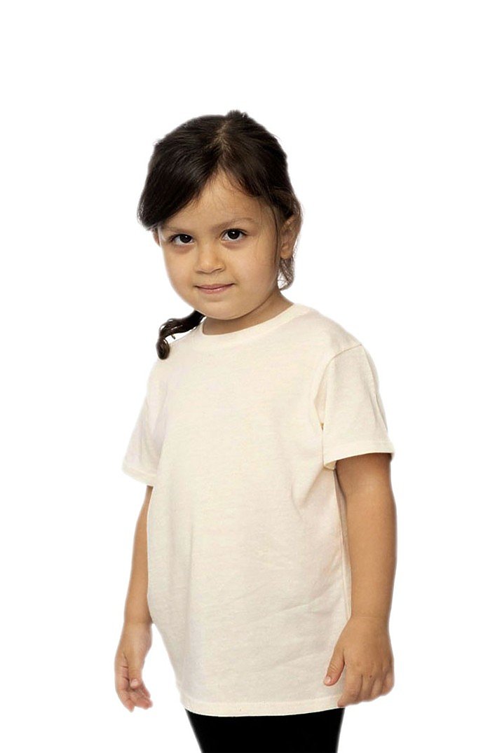 Royal Apparel 95161 Toddler Organic RPET Short Sleeve Tee - Heather Eggshell